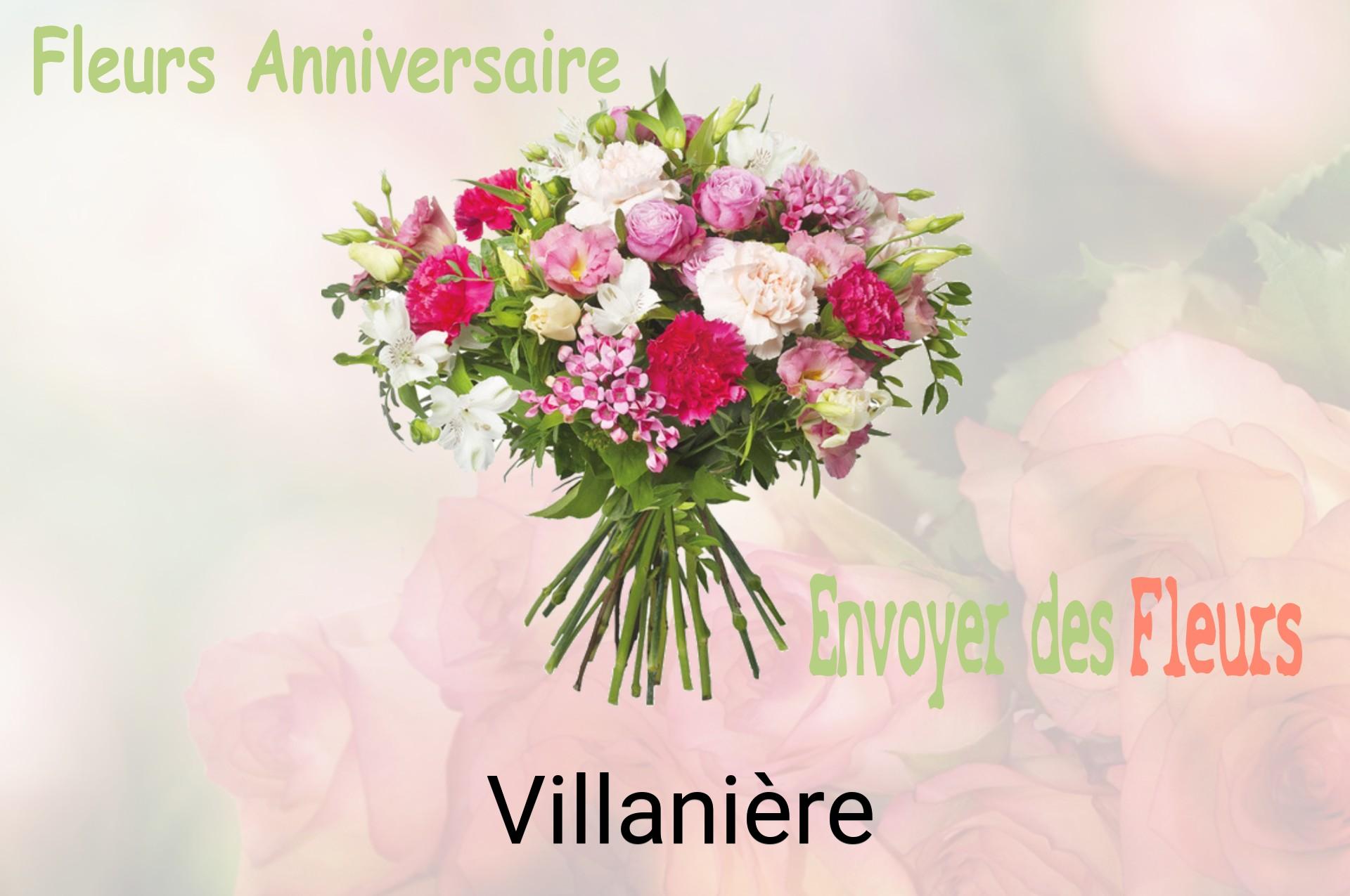 Bouquet de fleurs d’anniversaire livré à Villanière